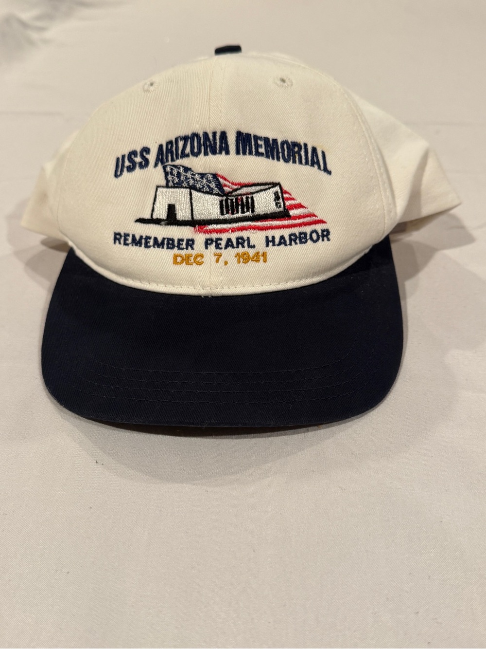 Unisex USS Arizona Memorial Remember Pearl Harbor Embroidered Cap